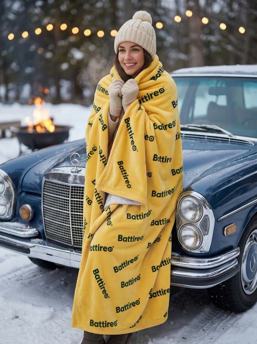 Ultra-soft throw for warmth and comfort on every car journey.