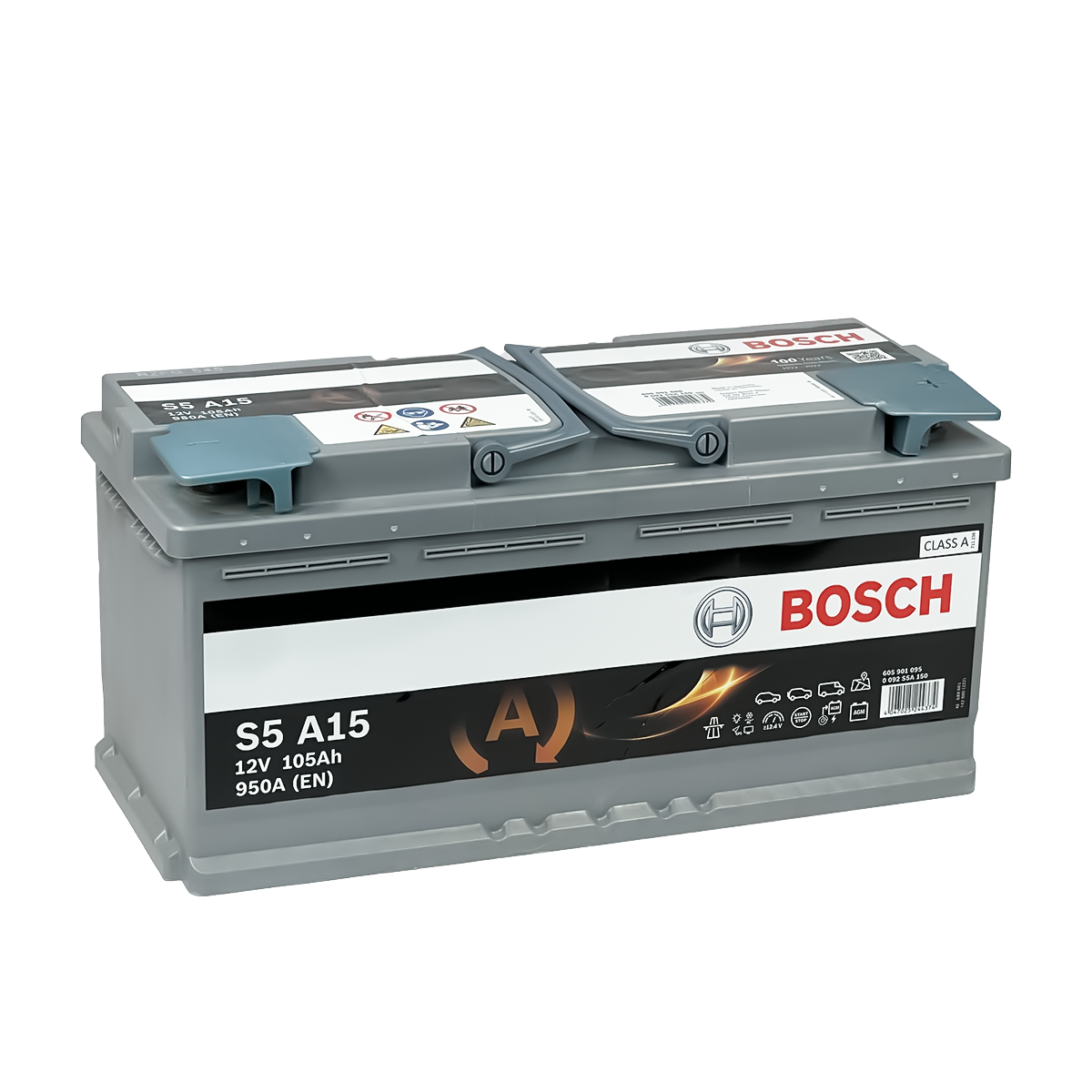 DIN105L AGM BOSCH BATTERY 105AH