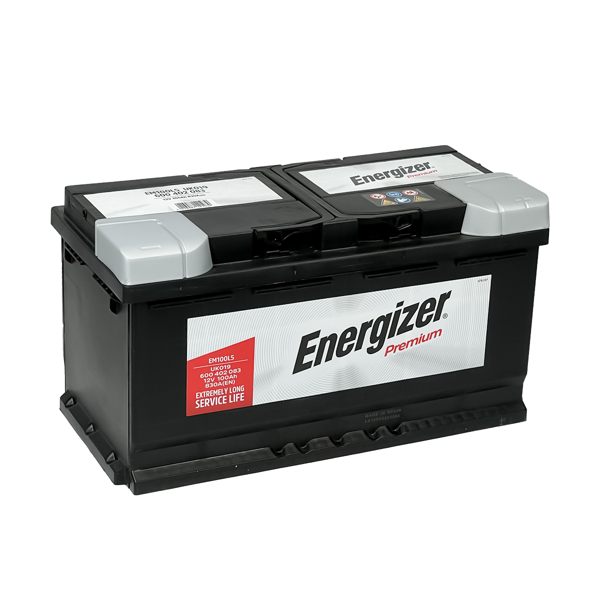 DIN100L ENERGIZER MAX SMF BATTERY 100AH