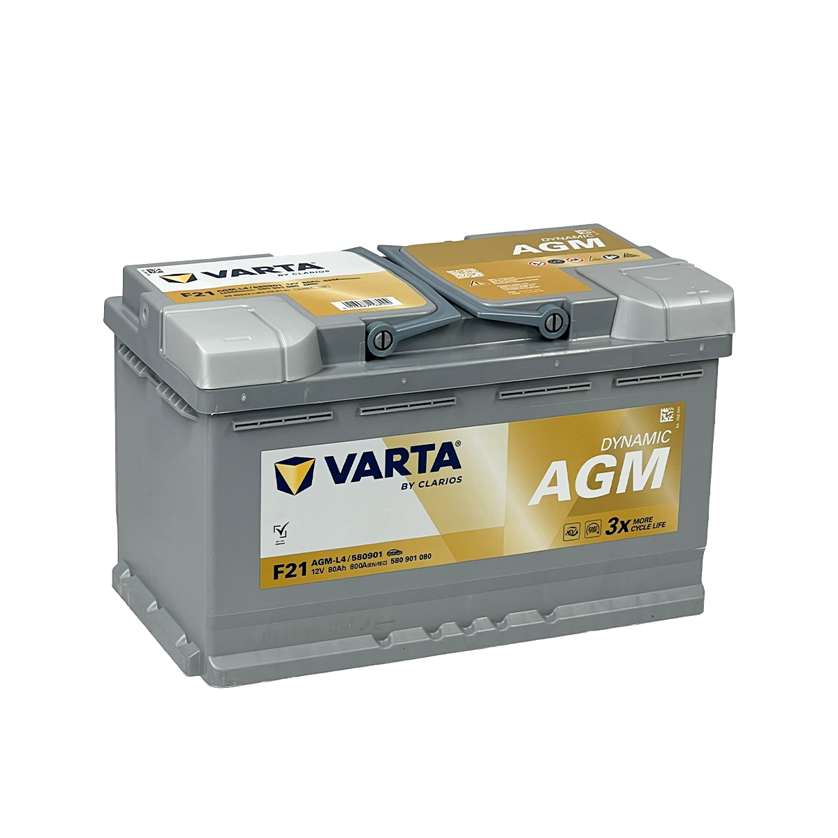 DIN80L AGM VARTA BATTERY 80AH