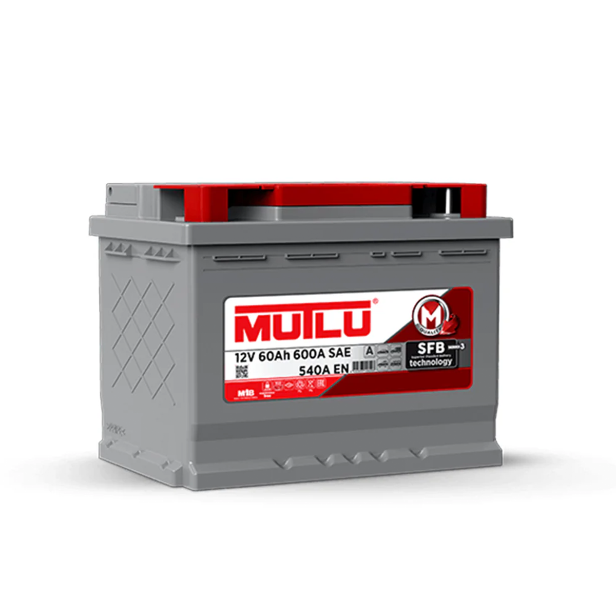 N60L MUTLU BATTERY 60AH MADE IN TURKEY