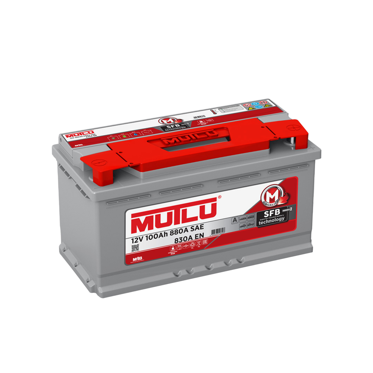 DIN100L MUTLU BATTERY 100AH MADE IN TURKEY